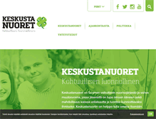 Tablet Screenshot of keskustanuoret.fi
